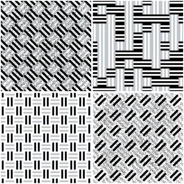 4 different vector patterns in the same package_h Stock Illustration