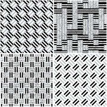 4 different vector patterns in the same package_i 스톡 일러스트