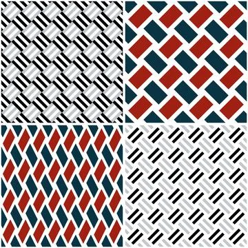 4 different vector patterns in the same package_p Stockillustratie