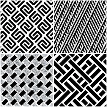 4 different vector patterns in the same package_i 스톡 일러스트