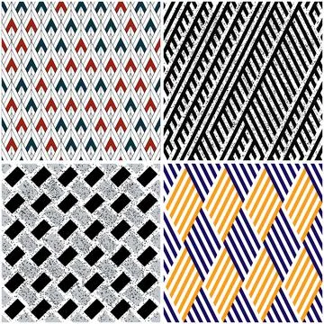 4 different vector patterns in the same package_n イラスト素材