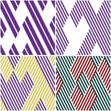 4 different vector patterns in the same package_b イラスト素材