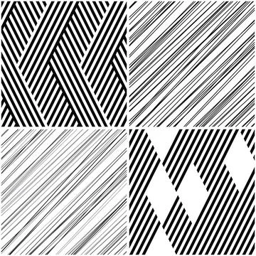 4 different vector patterns in the same package_j Stock Illustration