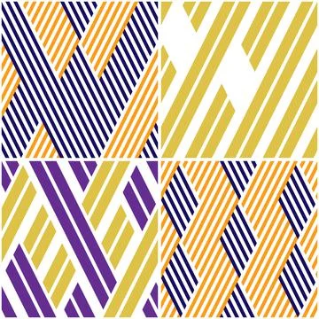 4 different vector patterns in the same package_d イラスト素材