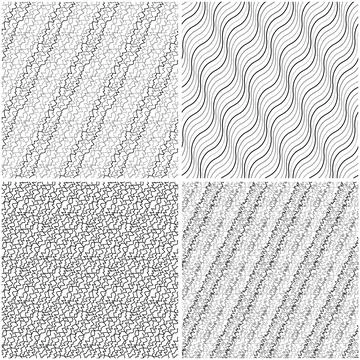 4 different vector patterns in the same package_i イラスト素材