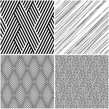 4 different vector patterns in the same package_j Stock Illustration