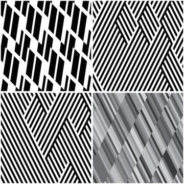 4 different vector patterns in the same package g 스톡 일러스트