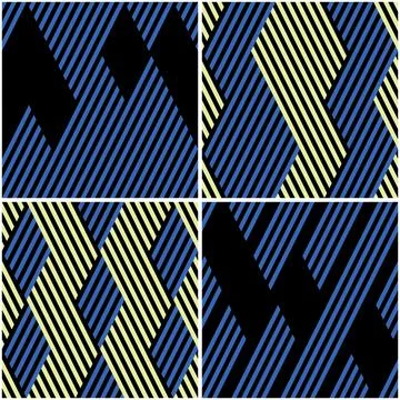 4 different vector patterns in the same package_a Stock Illustration