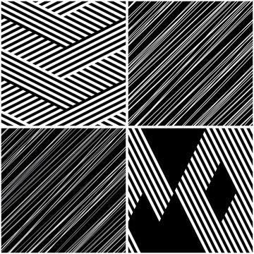 4 different vector patterns in the same package_j Stock Illustration