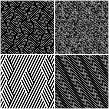 4 different vector patterns in the same package_h Stockillustratie