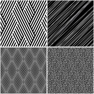 4 different vector patterns in the same package_j Stock Illustration
