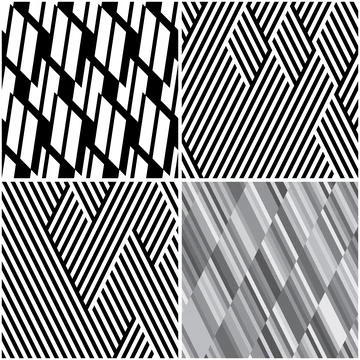 4 different vector patterns in the same package_g 스톡 일러스트