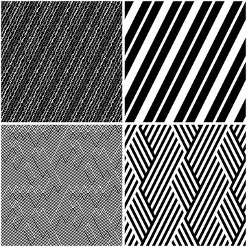 4 different vector patterns in the same package_j Stock Illustration