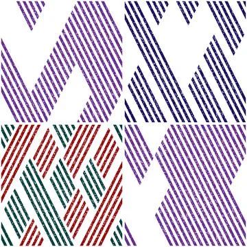 4 different vector patterns in the same package_e Stockillustratie