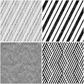 4 different vector patterns in the same package_j Stock Illustration