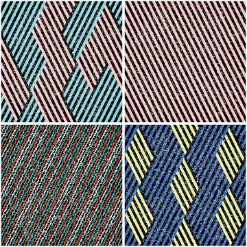 4 different vector patterns in the same package_d Stock Illustration