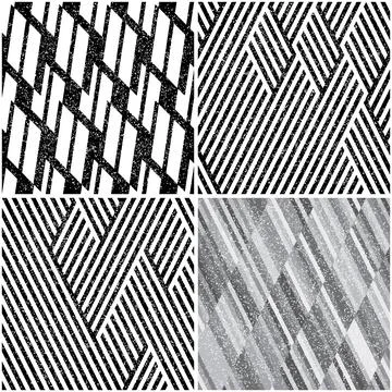 4 different vector patterns in the same package_g Stockillustratie