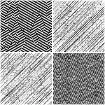 4 different vector patterns in the same package_i Stockillustratie