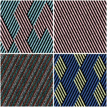 4 different vector patterns in the same package_d Stock Illustration