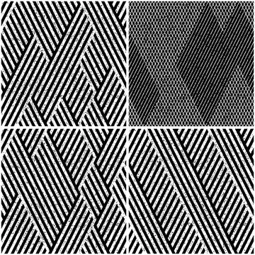 4 different vector patterns in the same package_f Stock Illustration