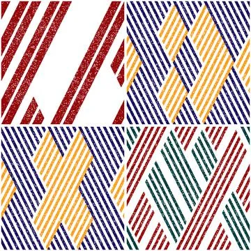 4 different vector patterns in the same package_b Stock Illustration