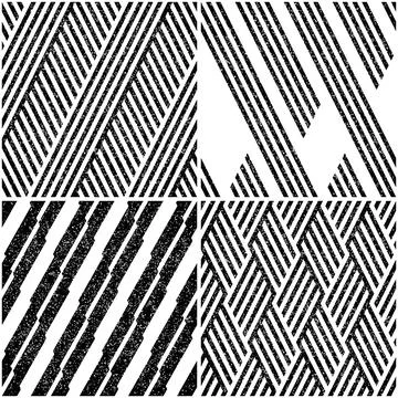 4 different vector patterns in the same package_f 스톡 일러스트