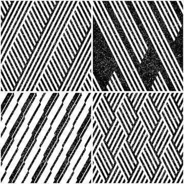 4 different vector patterns in the same package_p Stockillustratie