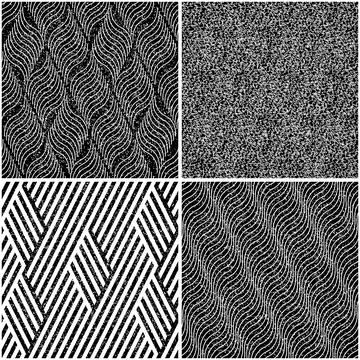4 different vector patterns in the same package_s イラスト素材