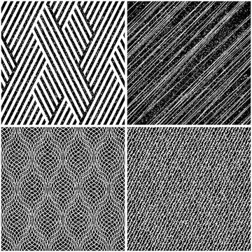4 different vector patterns in the same package_u Stockillustratie