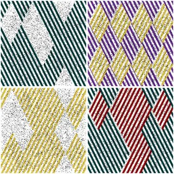 4 different vector patterns in the same package_a 스톡 일러스트