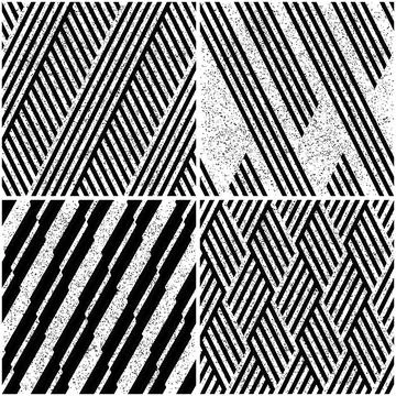 4 different vector patterns in the same package_f Stock Illustration