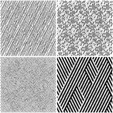 4 different vector patterns in the same package_g 스톡 일러스트