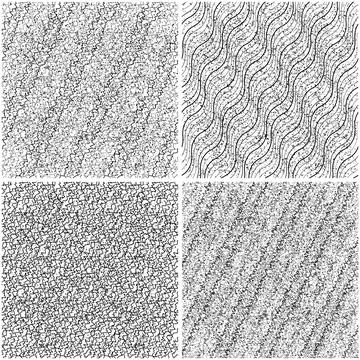4 different vector patterns in the same package_i Stock Illustration