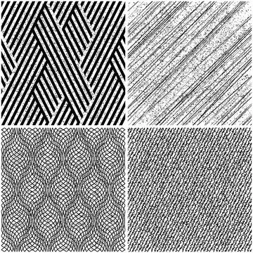 4 different vector patterns in the same package_j Stock Illustration