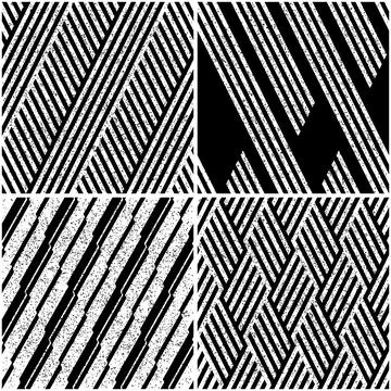 4 different vector patterns in the same package_p イラスト素材