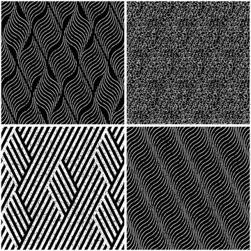 4 different vector patterns in the same package_s Stock Illustration
