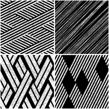 4 different vector patterns in the same package_t Stockillustratie