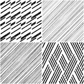 4 different vector patterns in the same package_g イラスト素材