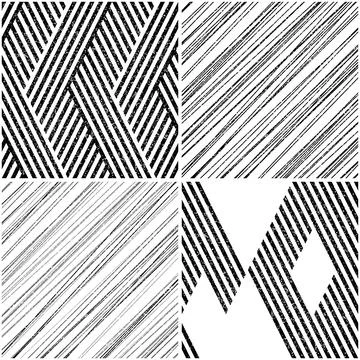 4 different vector patterns in the same package_j イラスト素材