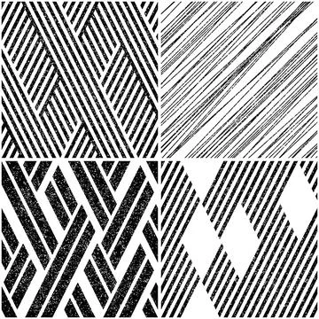 4 different vector patterns in the same package_i 스톡 일러스트