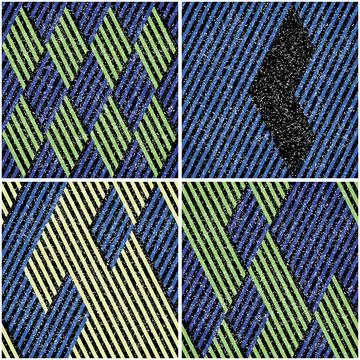4 different vector patterns in the same package_m 스톡 일러스트