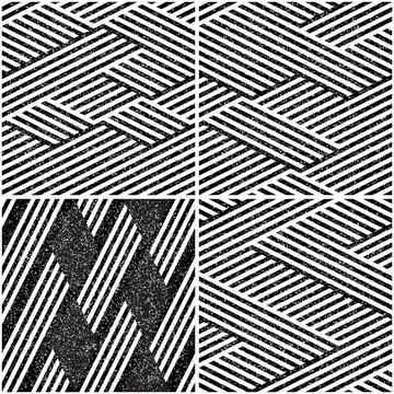 4 different vector patterns in the same package_p 스톡 일러스트