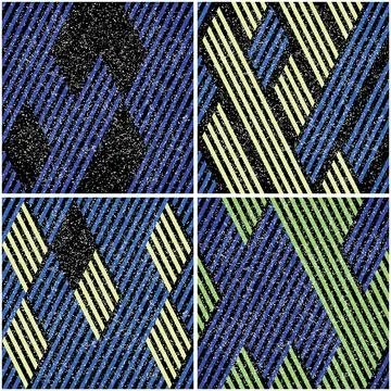 4 different vector patterns in the same package_o Stock Illustration