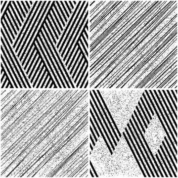 4 different vector patterns in the same package_j イラスト素材