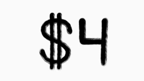 4 Dollar Hand Drawn Animation For Finance Currency Money Business Concept Stock Footage 302979283