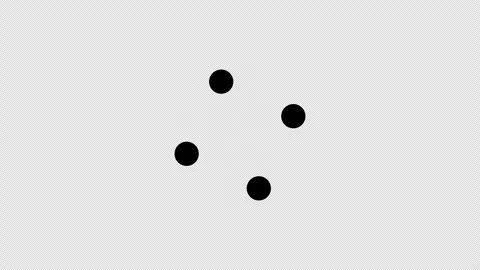 4 dot forming and rotate animated loading motion graphic alpha channel loop.. Stock Footage 288708799