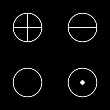 4 Elements (square) 3 Stock Illustration