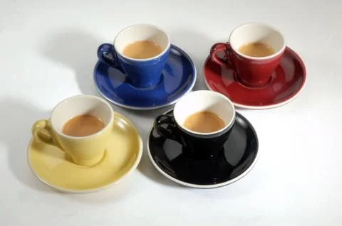 4 espresso Stock Photos