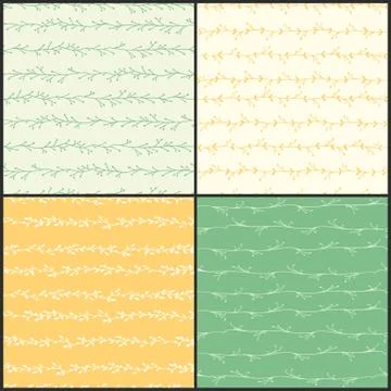 4 floral pattern Stock Illustration