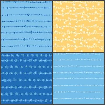 4 floral pattern Stock Illustration